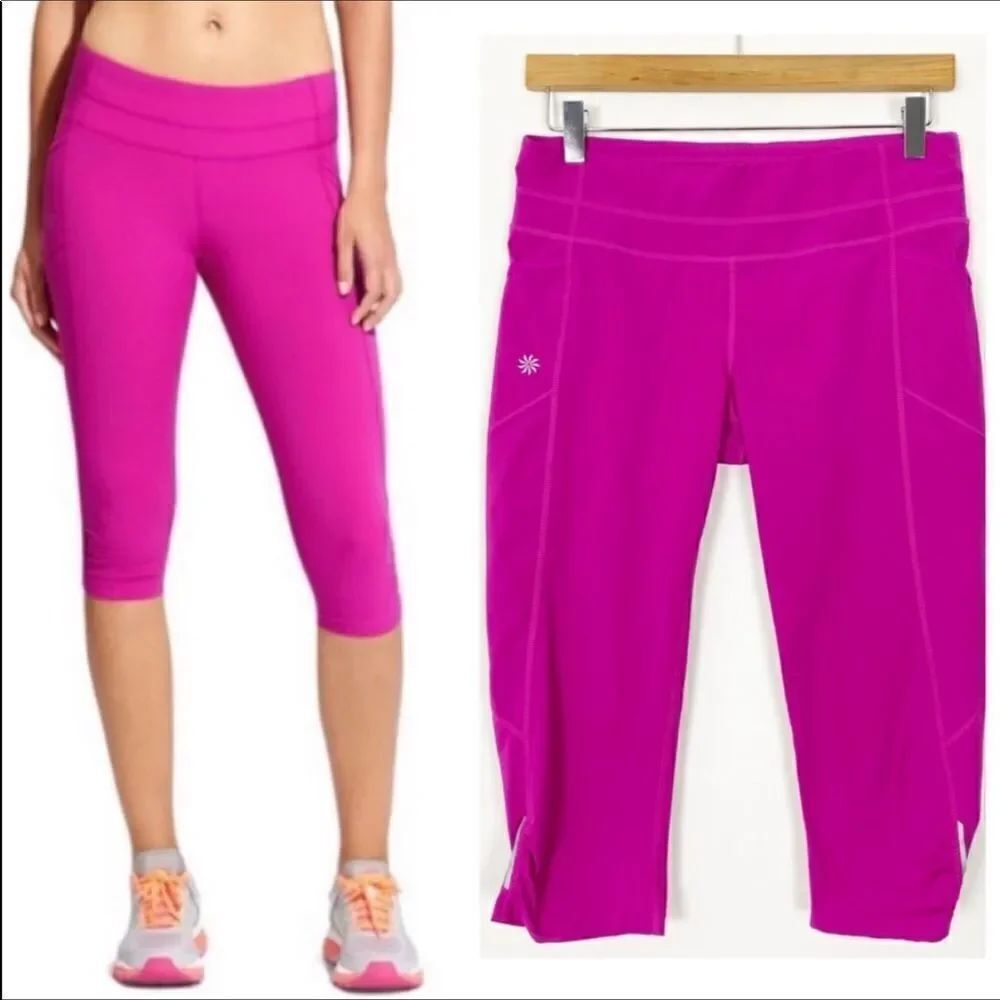 Athleta Dobby Be Free Knicker Fuschia XXS